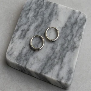 Mini silver Hoops