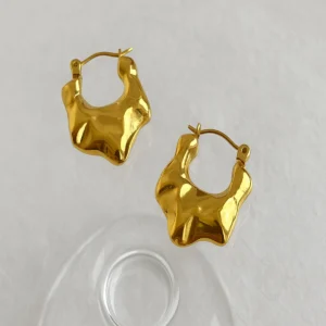 Oro anillo hoops