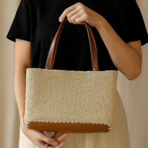 Meadow mist woven tote