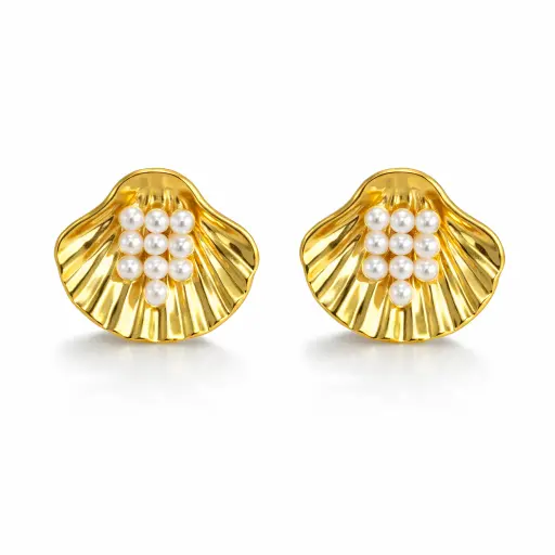 Pearl & Salty Earrings - Anti Tarnish Pearl Jewellery