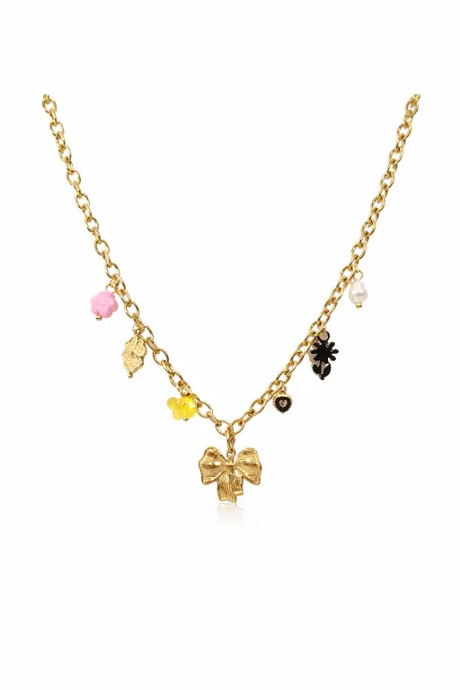 Rose Charm Neckchain - Party Wear Neckchain
